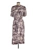 Tiny 100% Rayon Print Purple Gray Casual Dress Size M - photo 2
