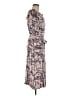 Tiny 100% Rayon Print Purple Gray Casual Dress Size M - photo 4