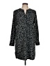 Lila Rose Animal Print Black Casual Dress Size 10 - photo 1