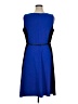 Alyx Color Block Blue Casual Dress Size 16W - photo 2