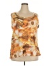 David Cline Orange Sleeveless Blouse Size 2X - photo 1