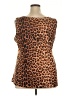 David Cline Orange Sleeveless Blouse Size 2X - photo 2