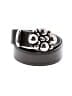 Assorted Brands 100% Leather Silver Leather Belt Size M - photo 1