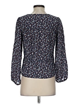 Madewell Silk Button-Front Peplum Top in Harvest Vine (view 2)
