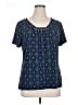 Croft & Barrow Blue Short Sleeve Top Size XL - photo 1