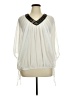 Rock 47 100% Polyester Ivory 3/4 Sleeve Blouse Size XL - photo 1