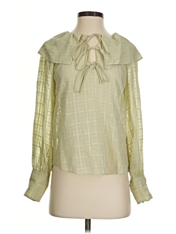 Rebecca Taylor Long Sleeve Silk Top (view 1)