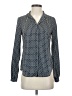 MICHAEL Michael Kors 100% Polyester Tweed Blue Long Sleeve Blouse Size XS - photo 1