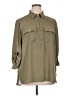 MICHAEL Michael Kors 100% Polyester Green 3/4 Sleeve Blouse Size XL - photo 1