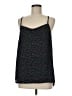 Ann Taylor LOFT 100% Polyester Graphic Polka Dots Blue Black Sleeveless Top Size M - photo 1