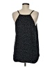 Ann Taylor LOFT 100% Polyester Graphic Polka Dots Blue Black Sleeveless Top Size M - photo 2