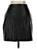 Express 100% Polyester Solid Black Faux Leather Skirt Size XS - photo 2