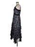 Saloni Floral Black Cocktail Dress Size 6 - photo 5