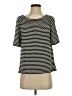 Talbots Stripes Black Short Sleeve Top Size S - photo 1