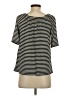 Talbots Stripes Black Short Sleeve Top Size S - photo 2