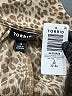 Torrid 100% Polyester Animal Print Brown Long Sleeve Blouse Size 3X Plus (3) - photo 7