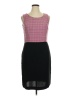 Karin Stevens 100% Polyester Color Block Burgundy Cocktail Dress Size 14 - photo 1