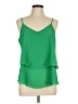 Annabella 100% Polyester Green Sleeveless Blouse Size L - photo 1