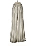 Rewind Stripes Silver Linen Pants Size M - photo 2
