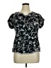 Westbound 100% Cotton Black Short Sleeve Blouse Size 1X - photo 1