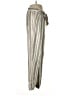Rewind Stripes Silver Linen Pants Size M - photo 4