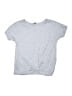 J.Crew 100% Polyester Gray Short Sleeve Top Size Medium 10/12 - photo 1