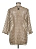 Chico's 100% Polyester Metallic Gold Coat Size M - photo 2