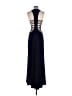 Xscape Blue Black Cocktail Dress Size 2 - photo 2
