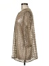 Chico's 100% Polyester Metallic Gold Coat Size M - photo 5