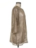 Chico's 100% Polyester Metallic Gold Coat Size M - photo 4