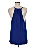 Ramy Brook 100% Silk Solid Blue Sleeveless Silk Top Size M - photo 2