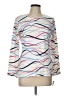 T by Talbots White Long Sleeve Blouse Size L (petite) - photo 1
