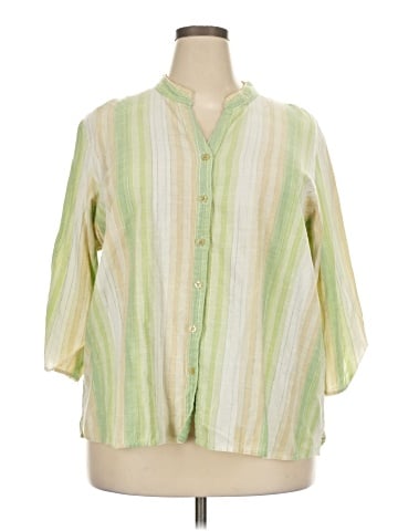 Krazy Kat 3/4 Sleeve Button-Down Shirt (view 1)