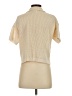 Happily Grey Ivory Short Sleeve Blouse Size S - photo 2
