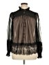 Anthropologie 100% Polyester Black Long Sleeve Blouse Size XL - photo 1