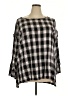 Ann Taylor LOFT Black Long Sleeve Blouse Size XL - photo 1