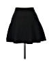 Aqua Solid Black Casual Skirt Size L - photo 2