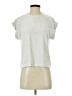 Splendid Metallic Silver Short Sleeve Turtleneck Size S - photo 1