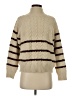Moon River Stripes Tan Turtleneck Sweater Size S - photo 1