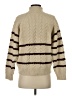Moon River Stripes Tan Turtleneck Sweater Size S - photo 2
