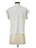Splendid Metallic Silver Short Sleeve Turtleneck Size S - photo 2