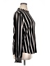Adrianna Papell Stripes Black Long Sleeve Blouse Size XL - photo 4