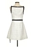 Cider 100% Polyester Tweed Ivory Cocktail Dress Size S - photo 2