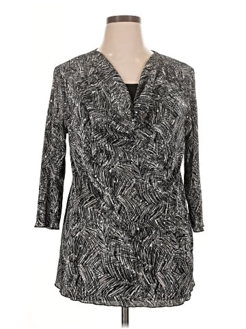 Brittany Black Long Sleeve Blouse (view 1)
