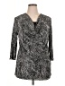Brittany Black Gray Long Sleeve Blouse Size 0X (estimated) - photo 1
