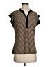 Diana Belle Stripes Black Short Sleeve Blouse Size S - photo 1