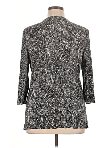 Brittany Black Long Sleeve Blouse (view 2)