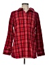 Talbots Plaid Red Long Sleeve Button-Down Shirt Size 12 - photo 1