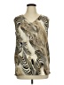 Kaktus 100% Polyester Gold Sleeveless Blouse Size XL - photo 1