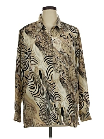 Kaktus Long Sleeve Button-Down Shirt (view 1)
